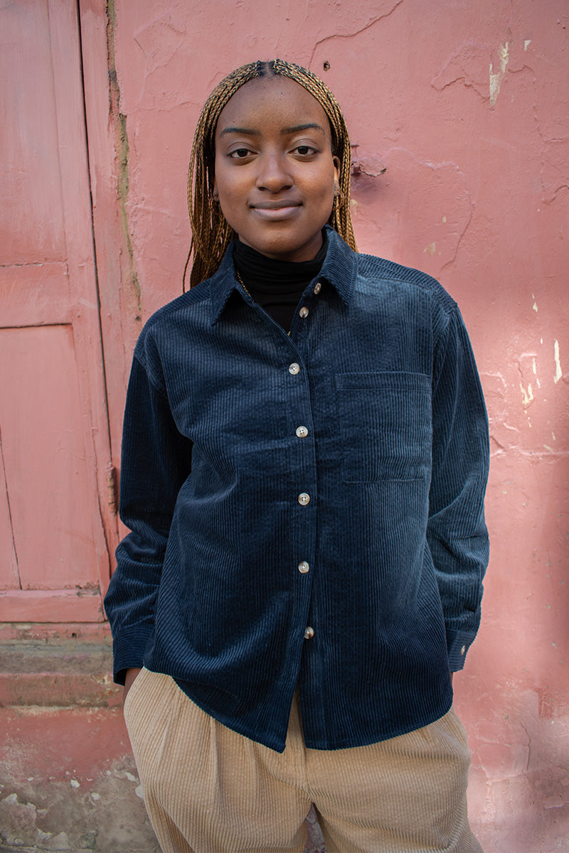 Object Gala Sky Captain Corduroy Shirt - The Mercantile London