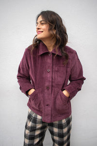 Dedicated Stiby Fig Red Corduroy Jacket - The Mercantile London