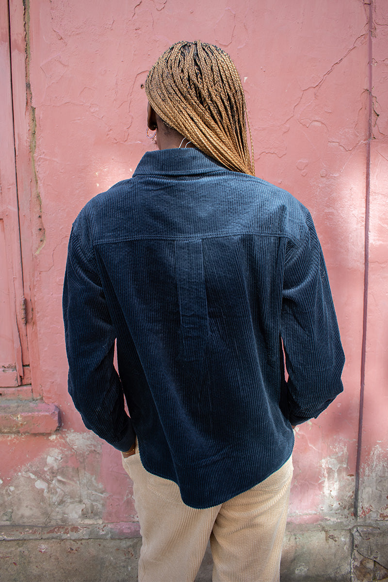 Object Gala Sky Captain Corduroy Shirt - The Mercantile London
