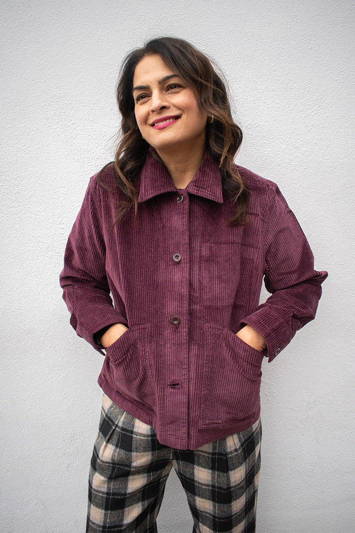 Dedicated Stiby Fig Red Corduroy Jacket - The Mercantile London