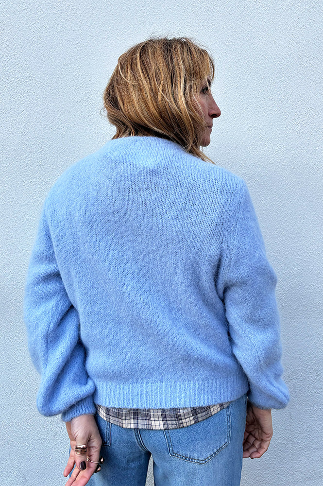 Americandreams Susan Alpaca Light Blue Cardigan