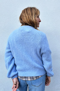 Americandreams Susan Alpaca Light Blue Cardigan