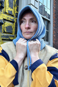 Mercantile Blue Drawstring Hood