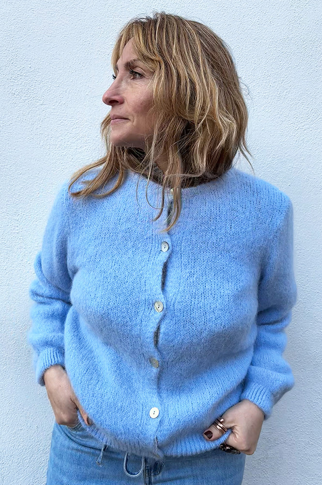 Americandreams Susan Alpaca Light Blue Cardigan