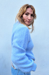 Americandreams Susan Alpaca Light Blue Cardigan