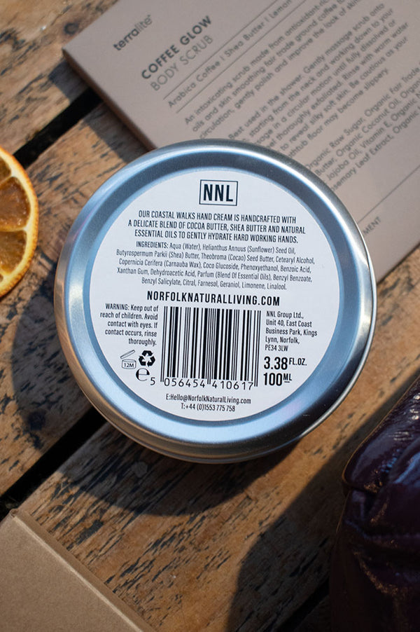 Norfolk Natural Living 100ml Coastal Walks Hand Cream Tin - The Mercantile London