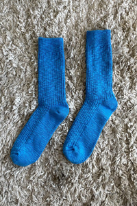 Le Bon Shoppe Cottage Laguna Blue Socks - The Mercantile London