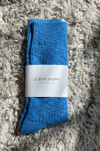 Le Bon Shoppe Cottage Laguna Blue Socks - The Mercantile London