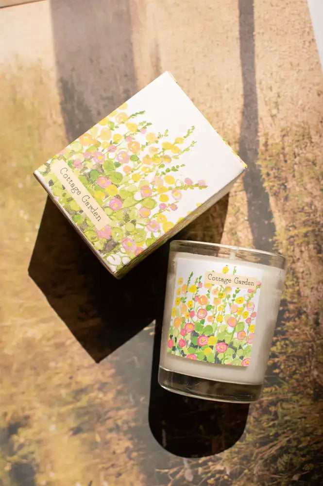 Cottage Garden Illustrated Scented Votive Candle