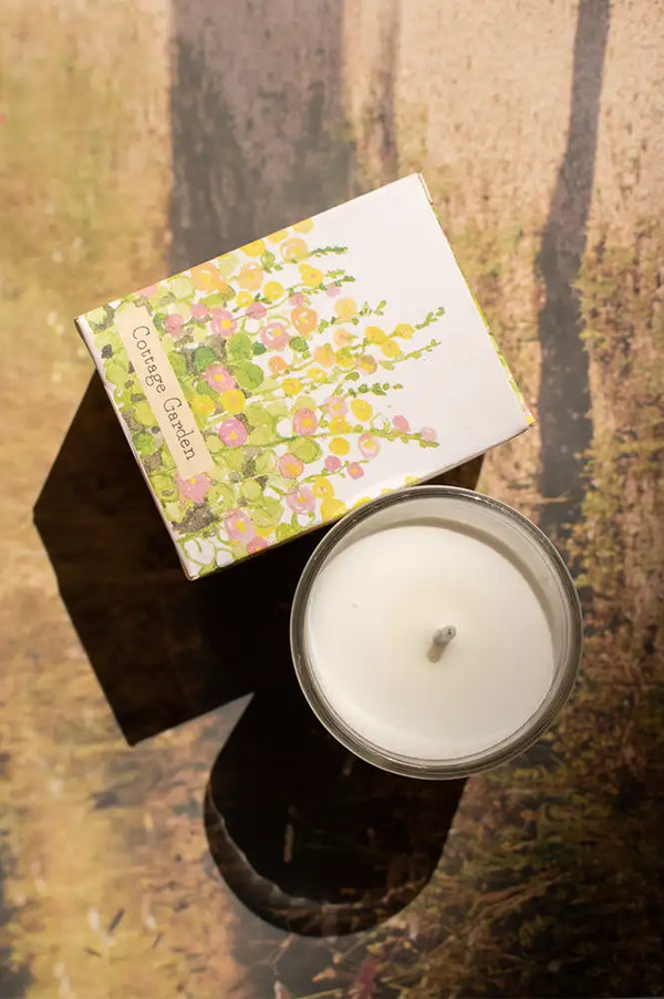 Cottage Garden Illustrated Scented Votive Candle