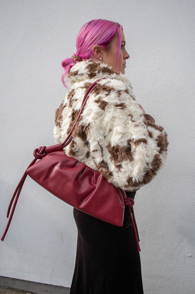 Molliolli Gege Vanilla And Brown Print Jacket - The Mercantile London