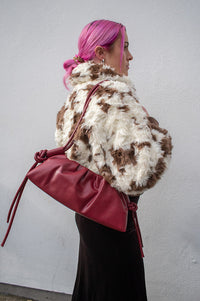 Molliolli Gege Vanilla And Brown Print Jacket - The Mercantile London