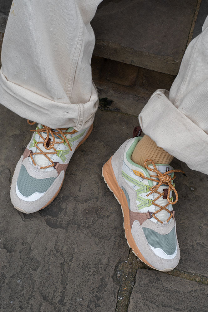 Karhu Fusion 2.0 Turtledove / Shadow Lime Trainers - The Mercantile London