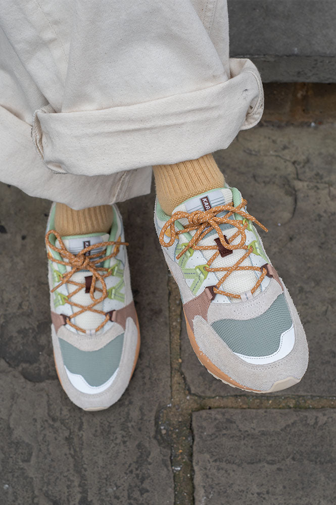 Karhu Fusion 2.0 Turtledove / Shadow Lime Trainers – The