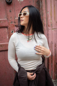 Helmstedt Andrea Strawberry Buttercream T-Shirt - The Mercantile London