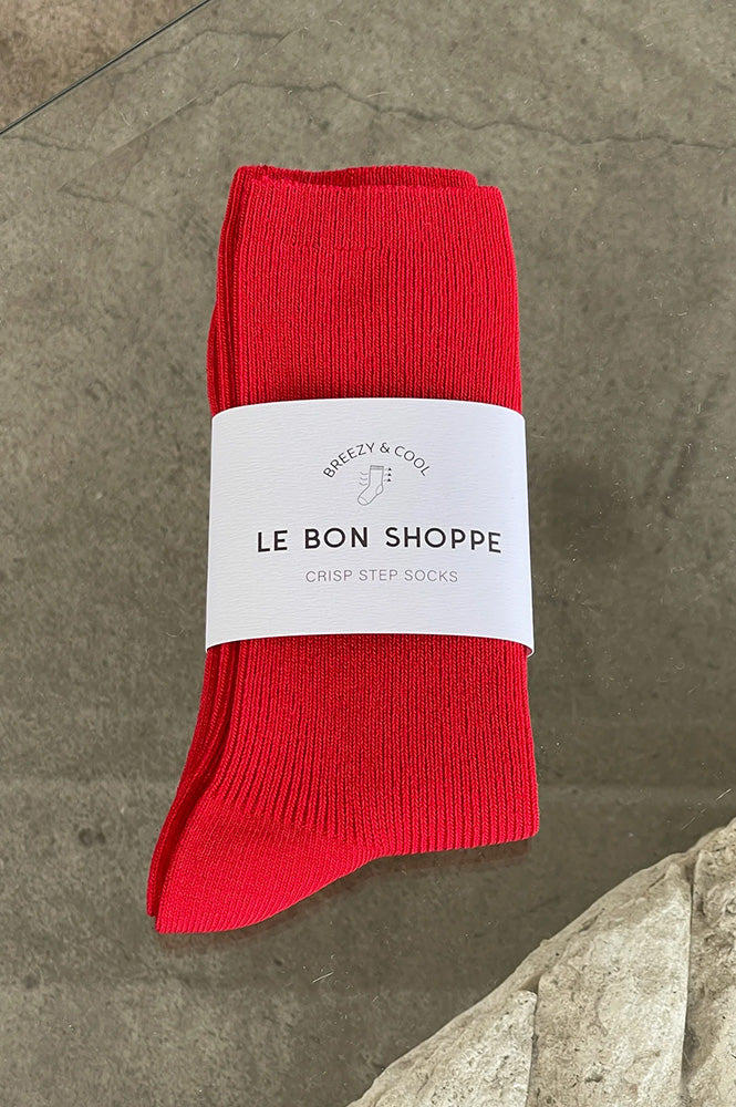 Le Bon Shoppe Crisp Red Socks