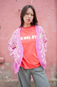 FRNCH Marmara Violet Cardigan - The Mercantile London