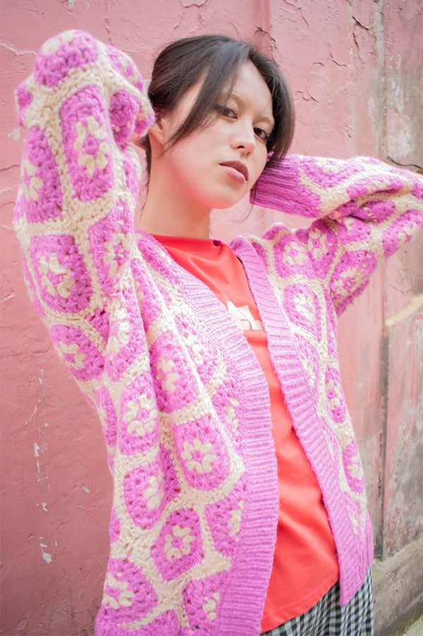 FRNCH Marmara Violet Cardigan - The Mercantile London