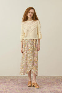 Louise Misha Cream Croisette Knitted Jumper - The Mercantile London