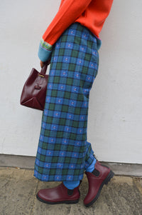 Steele Ingrid Forest Check Skirt