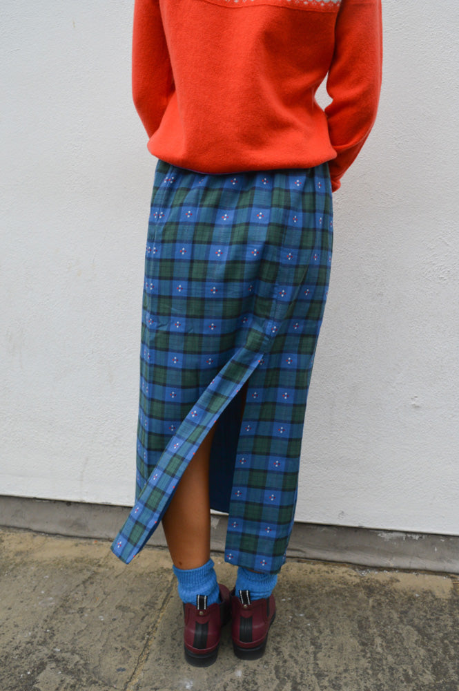 Steele Ingrid Forest Check Skirt