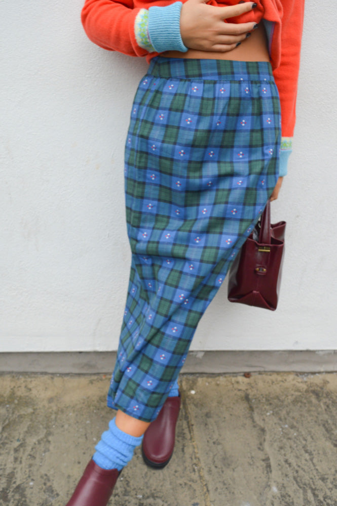 Steele Ingrid Forest Check Skirt