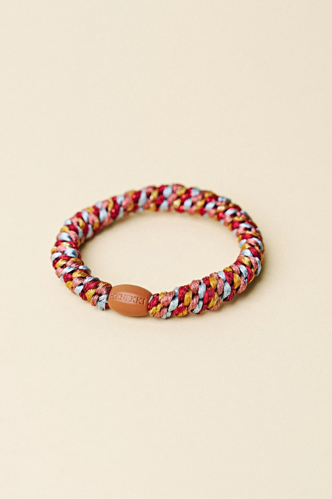 KKNEKKI Mix Bordeaux Curry Hair Tie - The Mercantile London