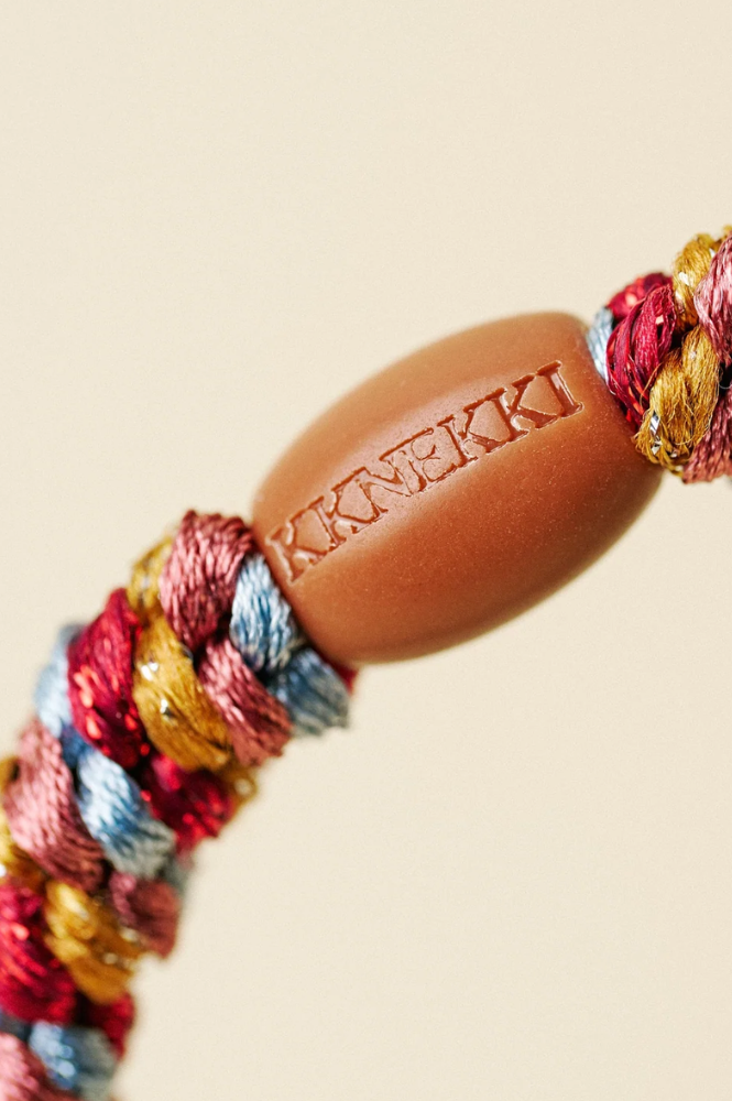 KKNEKKI Mix Bordeaux Curry Hair Tie - The Mercantile London