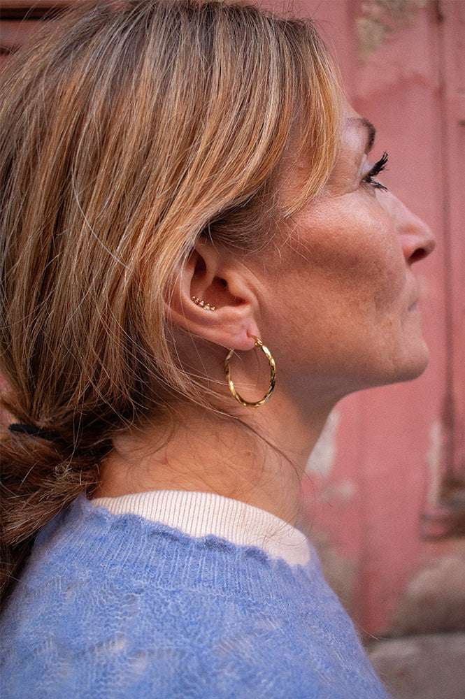 and danu Curlew Hoop Earrings