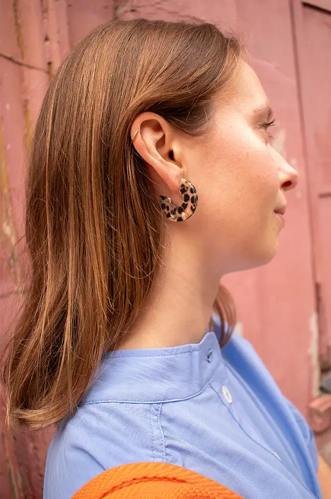 Custom Made Karamell Hoop Earrings - The Mercantile London