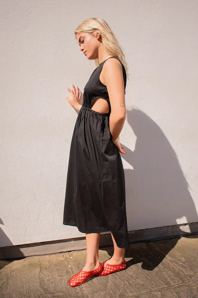 Thinking Mu Kin Black Dress - The Mercantile London