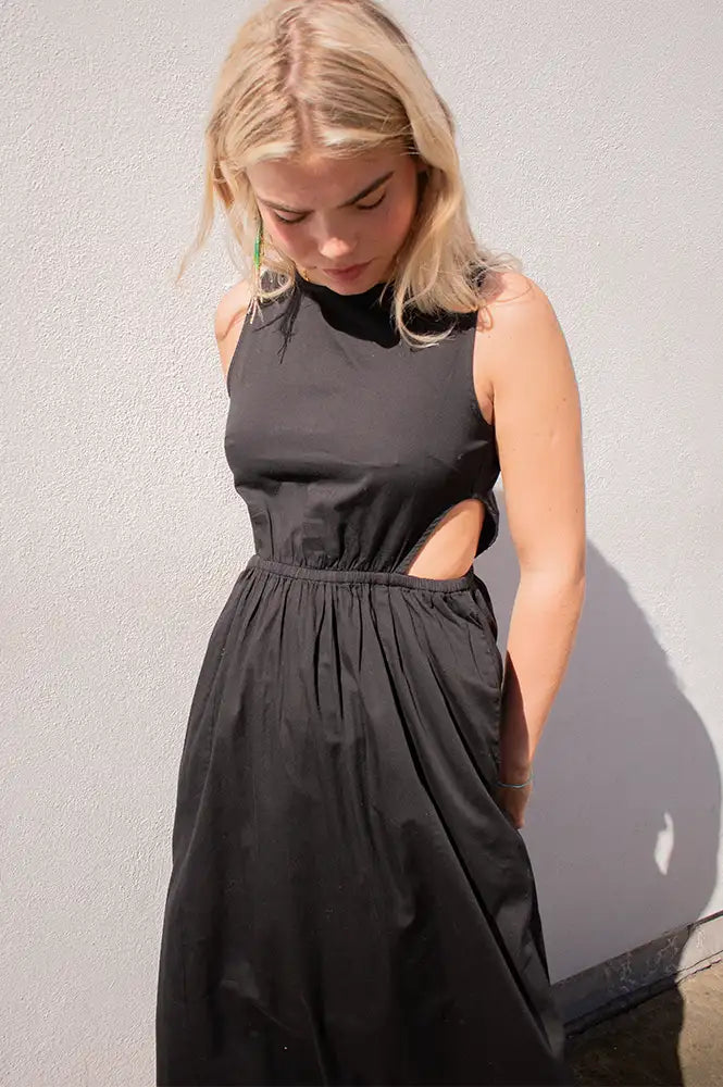 Thinking Mu Kin Black Dress - The Mercantile London
