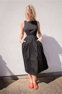 Thinking Mu Kin Black Dress - The Mercantile London