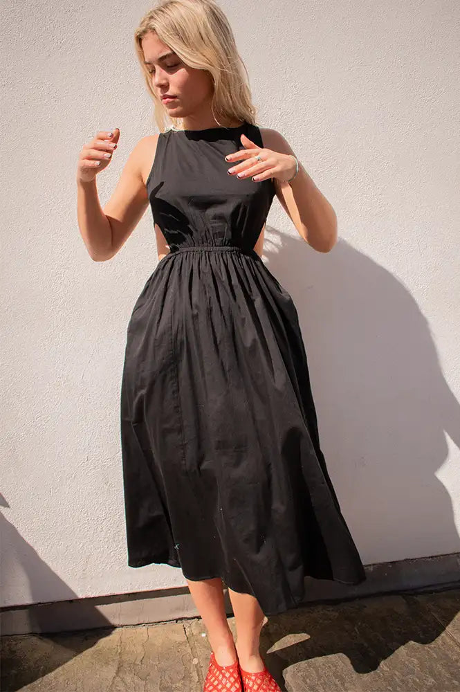Thinking Mu Kin Black Dress - The Mercantile London