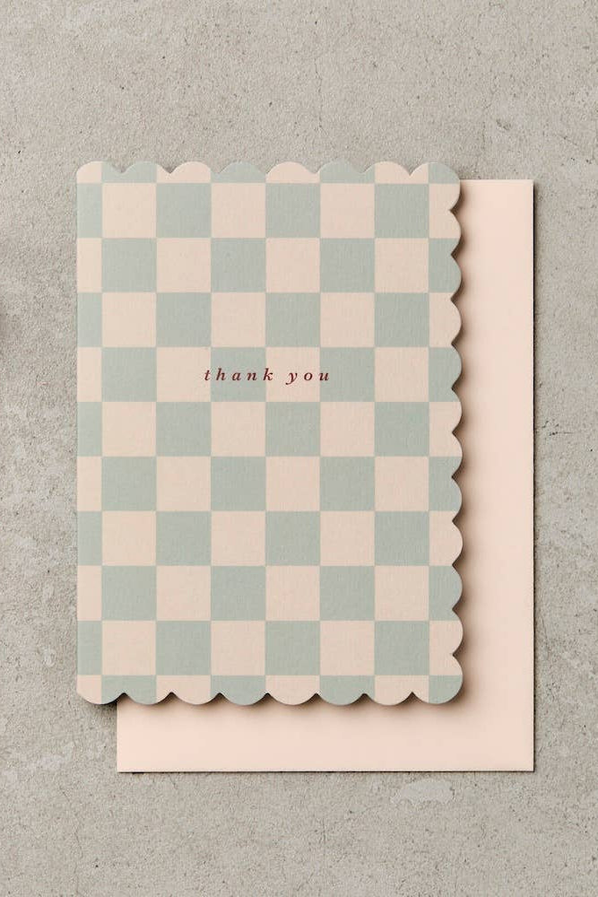 Katie Leamon Scallop Thank You Card