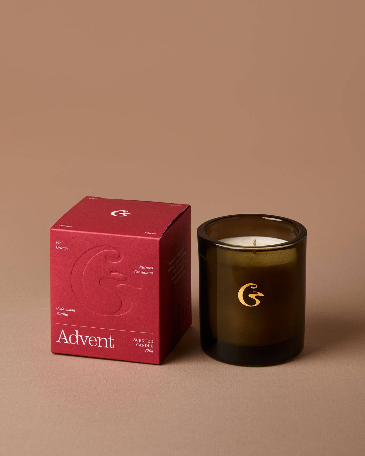 Cedar Advent Large Candle