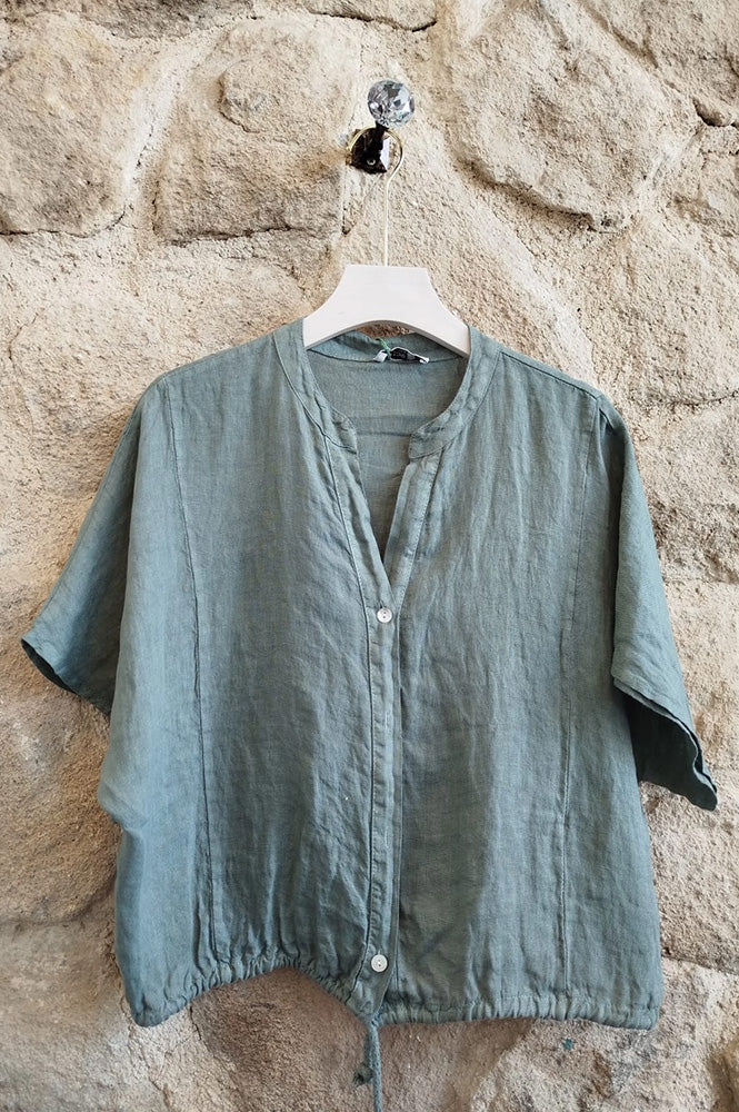 Linen & More Khaki Blouse