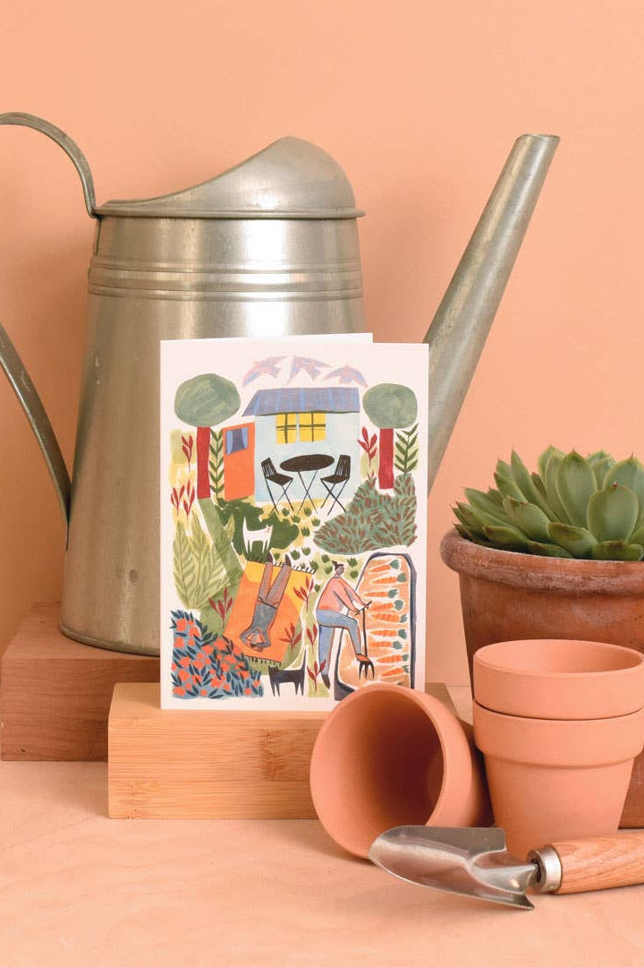 Printer Johnson The Garden Greetings Card