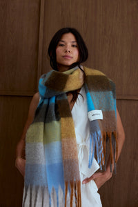 Arctic Fox Reykjavik Blue and Orange Scarf