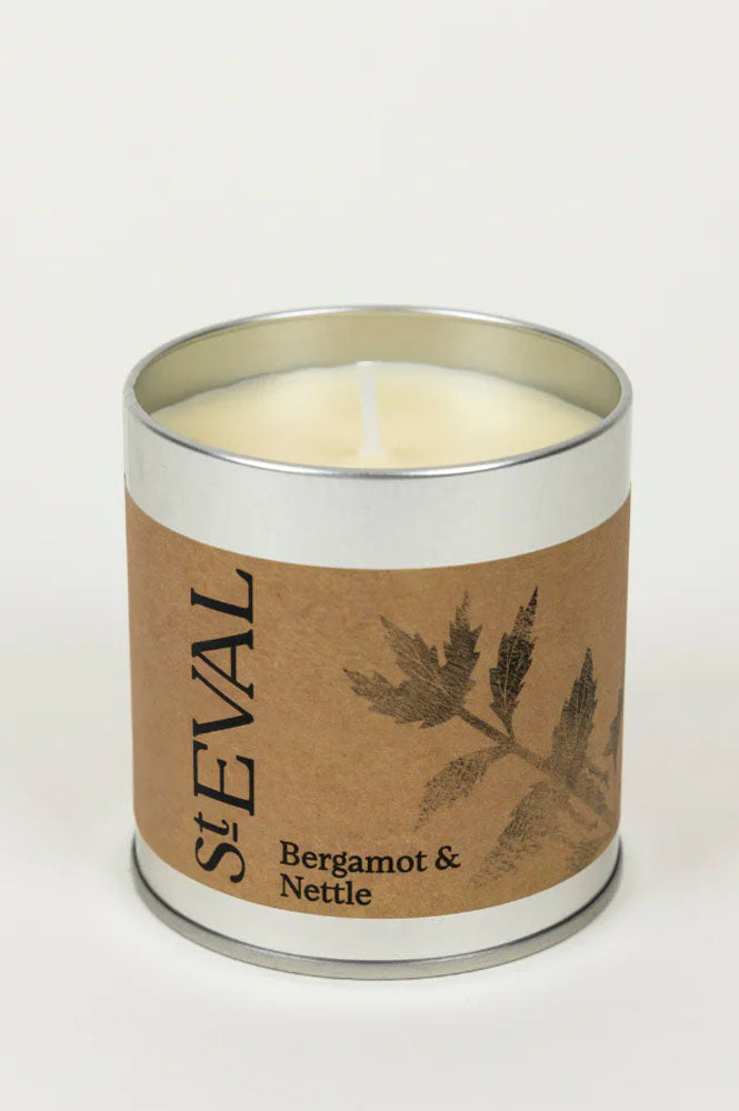 St. Eval Bergamont and Nettle Scented Tin Candle - The Mercantile London
