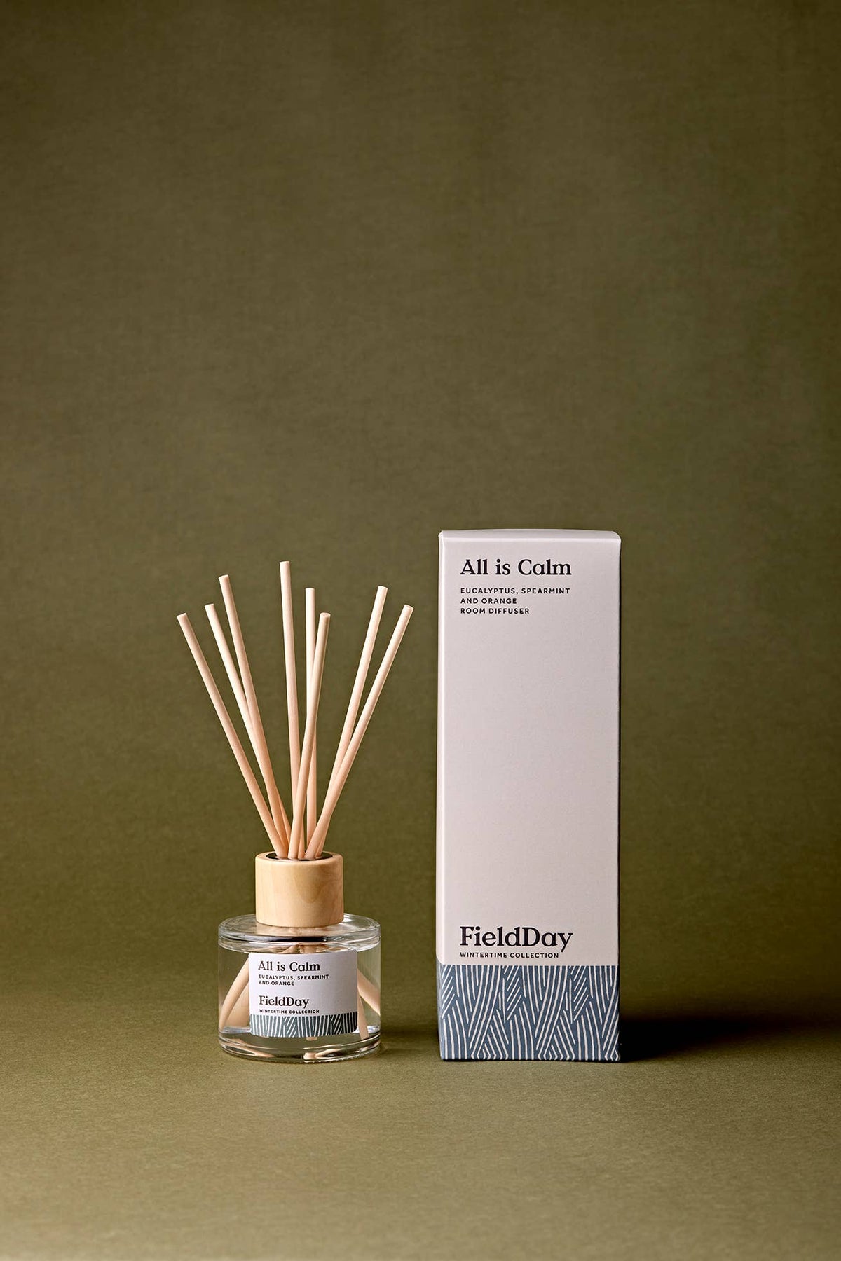 Christmas All Is Calm Eco Friendly Reed Diffuser - The Mercantile London