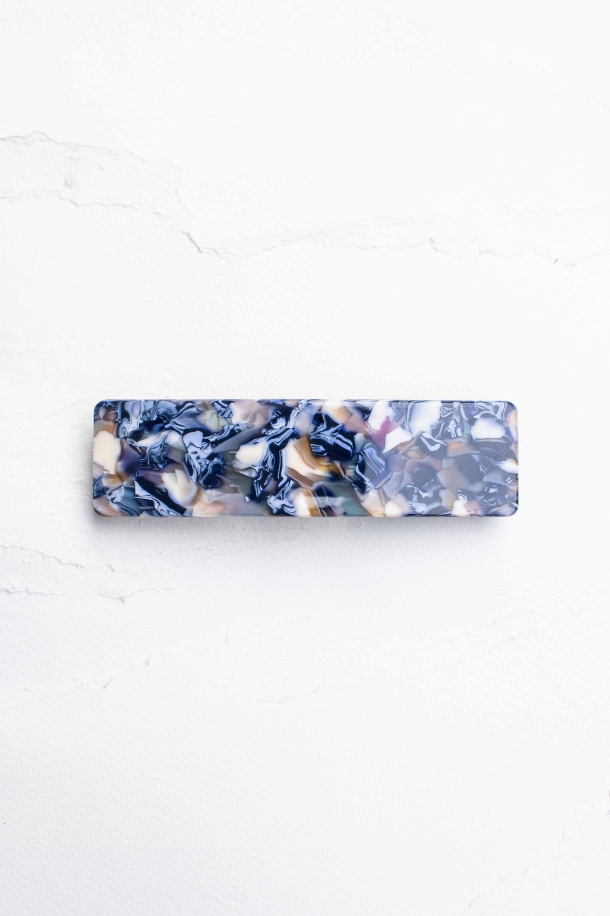 Tiepology Classic Rectangular Blue Moon Hair Barrette RESIZE - The Mercantile London
