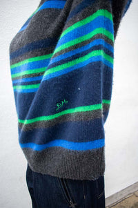Damson Madder Rene Striped Crew Jumper - The Mercantile London