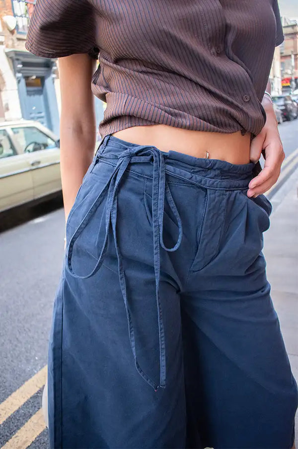 Damson Madder Lotta Antiqued Navy Culottes