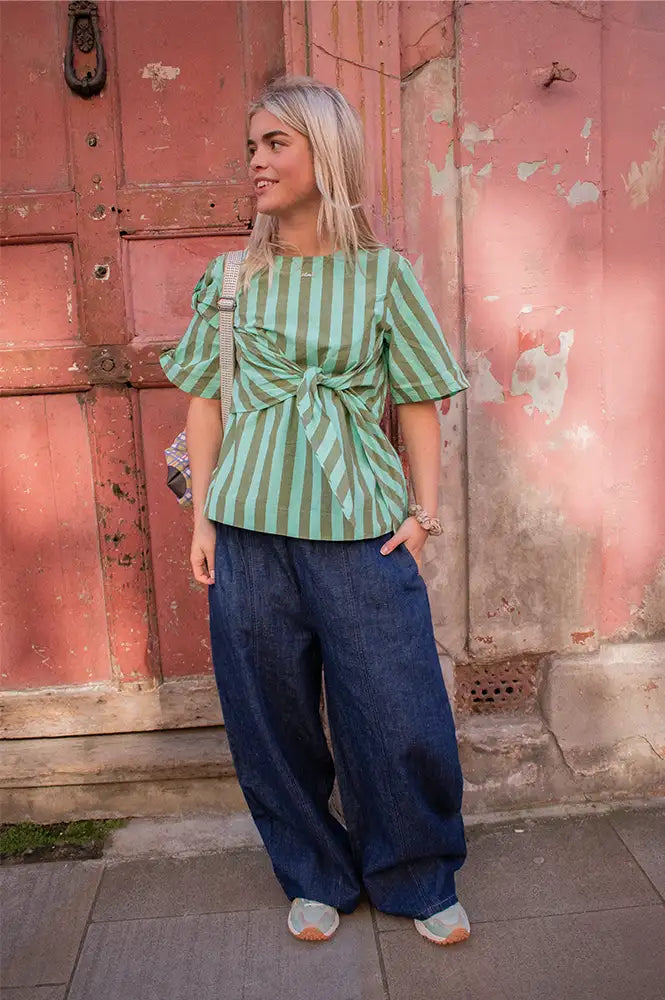 L.F. Markey Grant Chambray Denim Trousers - The Mercantile London