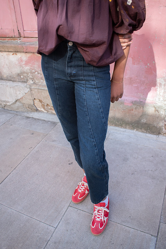 Damson Madder Juli Wavy Seam Jeans - The Mercantile London