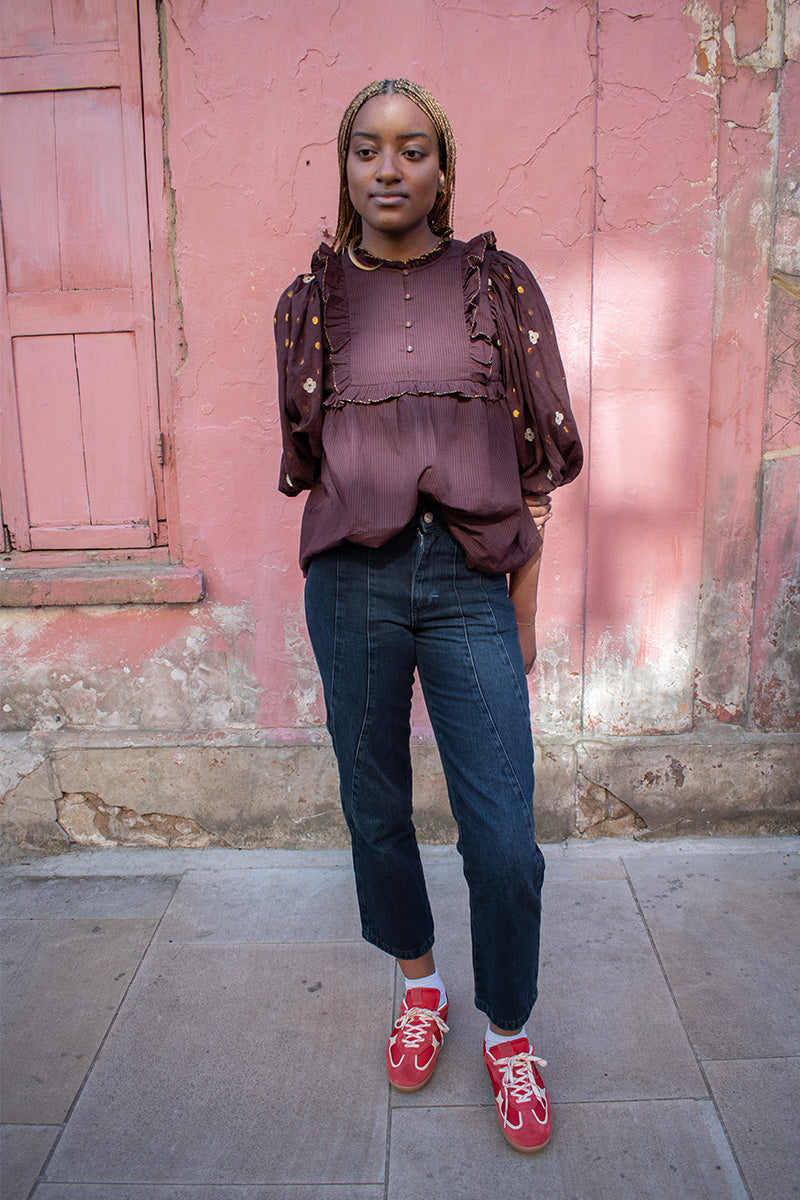 Damson Madder Juli Wavy Seam Jeans - The Mercantile London