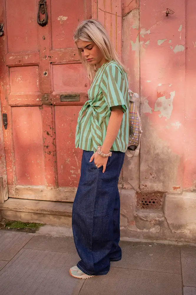 L.F. Markey Grant Chambray Denim Trousers - The Mercantile London
