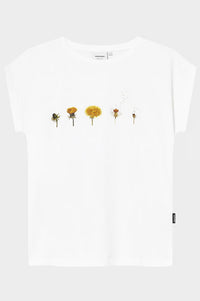 Dedicated Visby Dandelion Cycles White T-Shirt - The Mercantile London