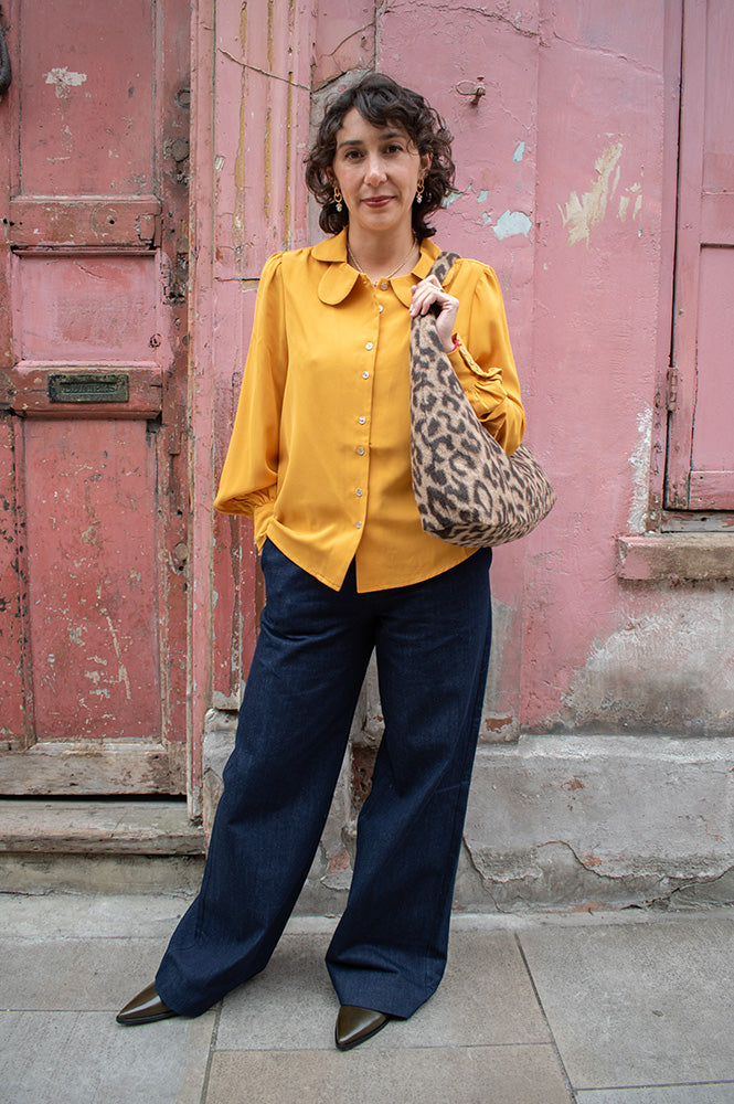 Numph Bussy Dark Denim Trousers - The Mercantile London